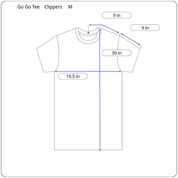 Los Angeles Clippers Adidas Go-To Tee T-Shirt Size M 2010s NBA Basketball Cotton - Picture 7 of 7